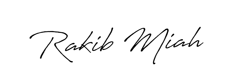 The best way (Antro_Vectra_Bolder) to make a short signature is to pick only two or three words in your name. The name Rakib Miah include a total of six letters. For converting this name. Rakib Miah signature style 7 images and pictures png