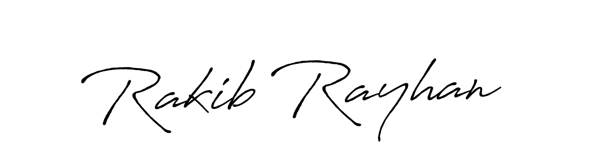 Also You can easily find your signature by using the search form. We will create Rakib Rayhan name handwritten signature images for you free of cost using Antro_Vectra_Bolder sign style. Rakib Rayhan signature style 7 images and pictures png