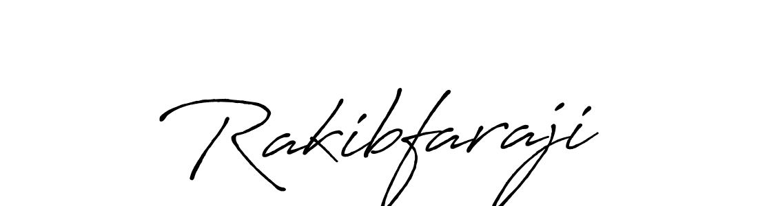 Create a beautiful signature design for name Rakibfaraji. With this signature (Antro_Vectra_Bolder) fonts, you can make a handwritten signature for free. Rakibfaraji signature style 7 images and pictures png