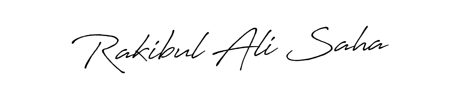 Antro_Vectra_Bolder is a professional signature style that is perfect for those who want to add a touch of class to their signature. It is also a great choice for those who want to make their signature more unique. Get Rakibul Ali Saha name to fancy signature for free. Rakibul Ali Saha signature style 7 images and pictures png