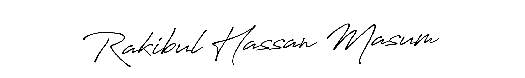 Design your own signature with our free online signature maker. With this signature software, you can create a handwritten (Antro_Vectra_Bolder) signature for name Rakibul Hassan Masum. Rakibul Hassan Masum signature style 7 images and pictures png