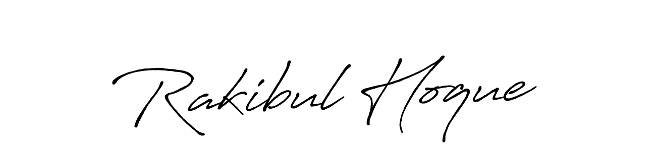 Make a beautiful signature design for name Rakibul Hoque. With this signature (Antro_Vectra_Bolder) style, you can create a handwritten signature for free. Rakibul Hoque signature style 7 images and pictures png