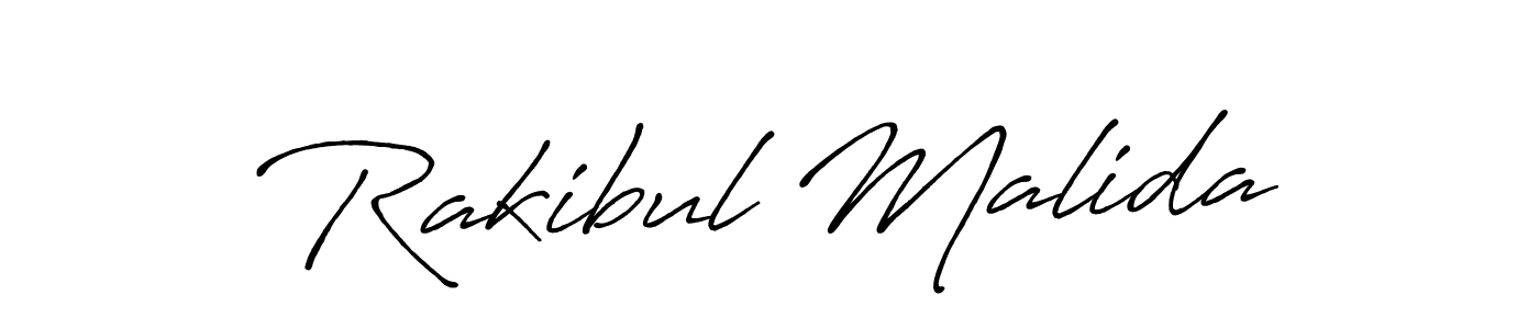 Rakibul Malida stylish signature style. Best Handwritten Sign (Antro_Vectra_Bolder) for my name. Handwritten Signature Collection Ideas for my name Rakibul Malida. Rakibul Malida signature style 7 images and pictures png