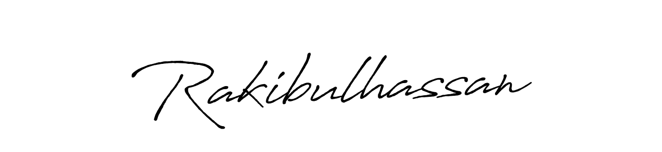 Also we have Rakibulhassan name is the best signature style. Create professional handwritten signature collection using Antro_Vectra_Bolder autograph style. Rakibulhassan signature style 7 images and pictures png