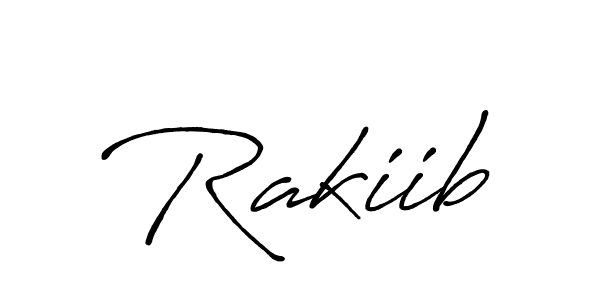Rakiib stylish signature style. Best Handwritten Sign (Antro_Vectra_Bolder) for my name. Handwritten Signature Collection Ideas for my name Rakiib. Rakiib signature style 7 images and pictures png
