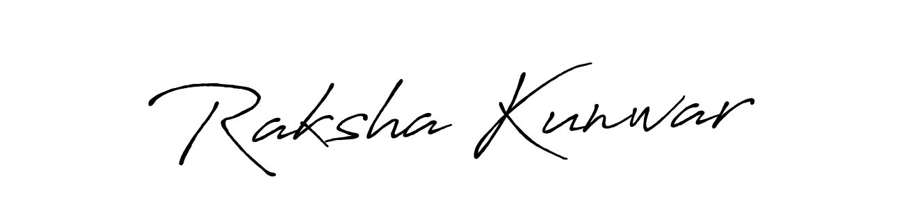 Design your own signature with our free online signature maker. With this signature software, you can create a handwritten (Antro_Vectra_Bolder) signature for name Raksha Kunwar. Raksha Kunwar signature style 7 images and pictures png