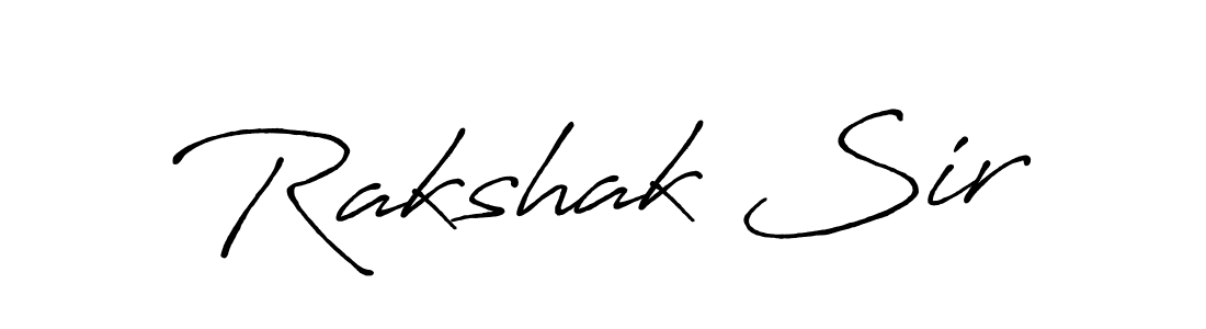 Antro_Vectra_Bolder is a professional signature style that is perfect for those who want to add a touch of class to their signature. It is also a great choice for those who want to make their signature more unique. Get Rakshak Sir name to fancy signature for free. Rakshak Sir signature style 7 images and pictures png