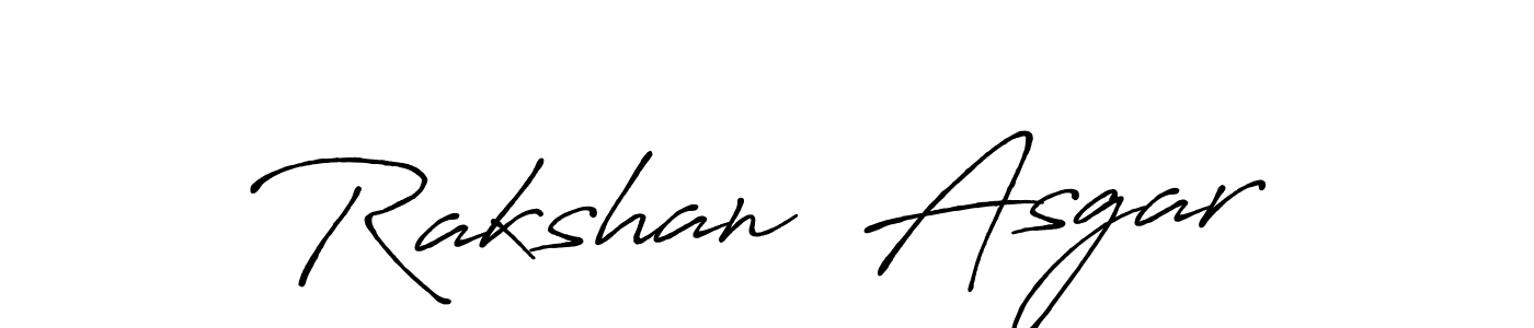 Design your own signature with our free online signature maker. With this signature software, you can create a handwritten (Antro_Vectra_Bolder) signature for name Rakshan  Asgar. Rakshan  Asgar signature style 7 images and pictures png