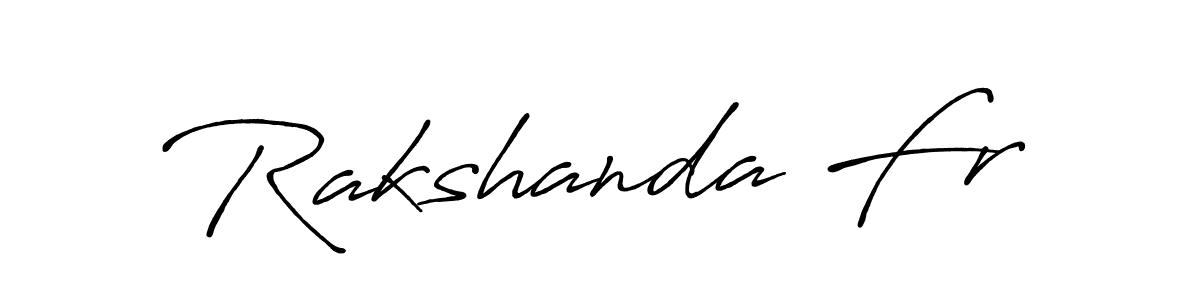 How to make Rakshanda Fr signature? Antro_Vectra_Bolder is a professional autograph style. Create handwritten signature for Rakshanda Fr name. Rakshanda Fr signature style 7 images and pictures png