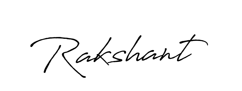 Make a beautiful signature design for name Rakshant. With this signature (Antro_Vectra_Bolder) style, you can create a handwritten signature for free. Rakshant signature style 7 images and pictures png