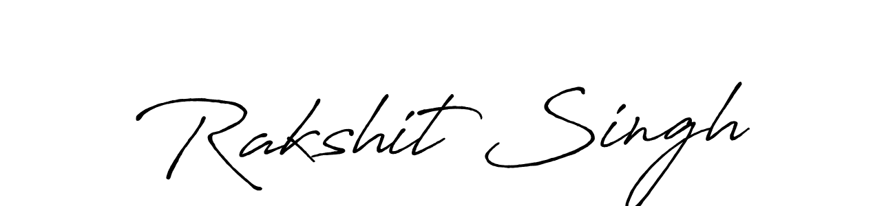 How to make Rakshit Singh signature? Antro_Vectra_Bolder is a professional autograph style. Create handwritten signature for Rakshit Singh name. Rakshit Singh signature style 7 images and pictures png