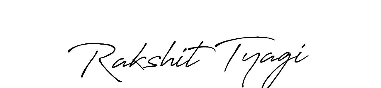 Design your own signature with our free online signature maker. With this signature software, you can create a handwritten (Antro_Vectra_Bolder) signature for name Rakshit Tyagi. Rakshit Tyagi signature style 7 images and pictures png