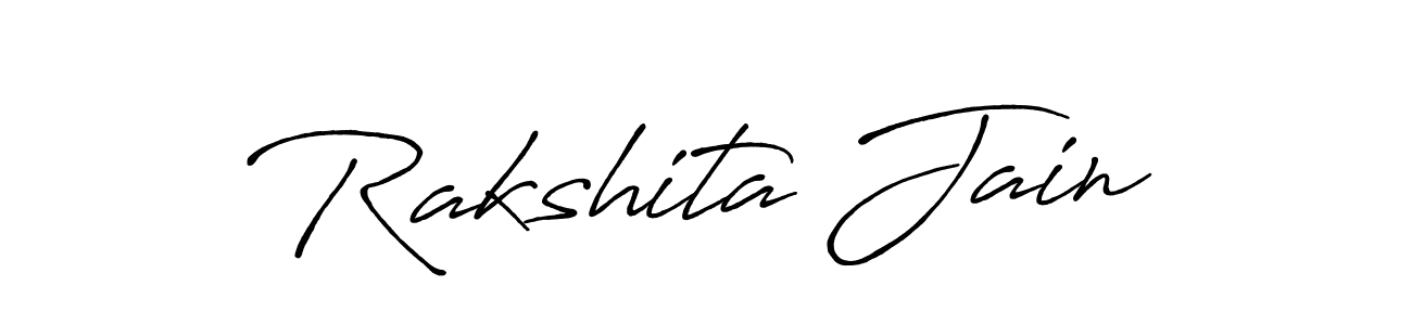 This is the best signature style for the Rakshita Jain name. Also you like these signature font (Antro_Vectra_Bolder). Mix name signature. Rakshita Jain signature style 7 images and pictures png