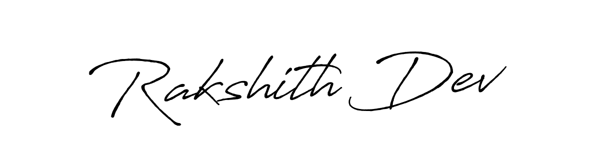 You should practise on your own different ways (Antro_Vectra_Bolder) to write your name (Rakshith Dev) in signature. don't let someone else do it for you. Rakshith Dev signature style 7 images and pictures png