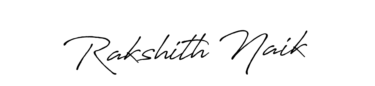 The best way (Antro_Vectra_Bolder) to make a short signature is to pick only two or three words in your name. The name Rakshith Naik include a total of six letters. For converting this name. Rakshith Naik signature style 7 images and pictures png