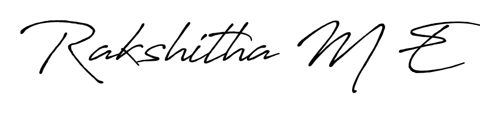 Also You can easily find your signature by using the search form. We will create Rakshitha M E name handwritten signature images for you free of cost using Antro_Vectra_Bolder sign style. Rakshitha M E signature style 7 images and pictures png