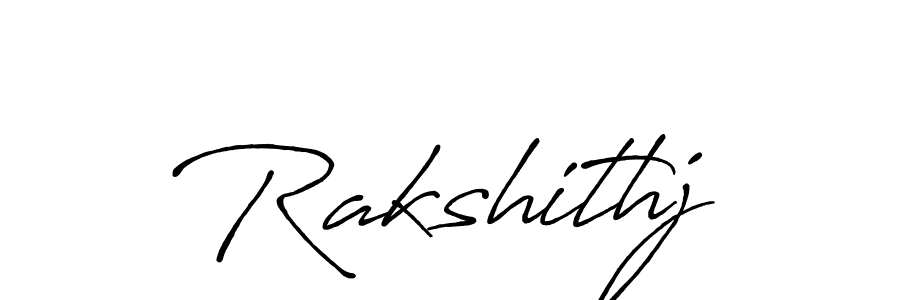 Create a beautiful signature design for name Rakshithj. With this signature (Antro_Vectra_Bolder) fonts, you can make a handwritten signature for free. Rakshithj signature style 7 images and pictures png