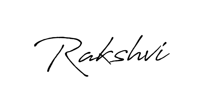 Use a signature maker to create a handwritten signature online. With this signature software, you can design (Antro_Vectra_Bolder) your own signature for name Rakshvi. Rakshvi signature style 7 images and pictures png