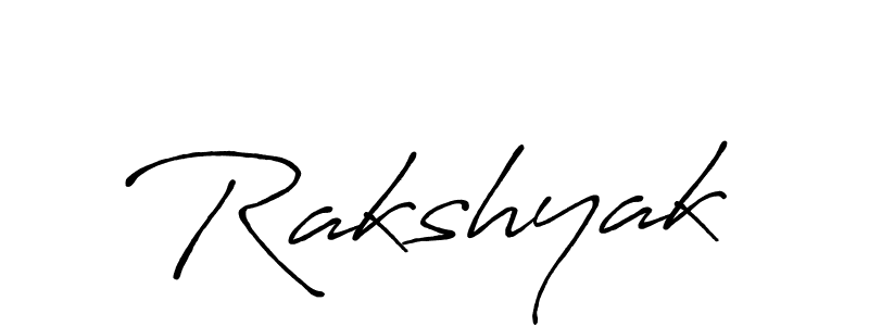 Use a signature maker to create a handwritten signature online. With this signature software, you can design (Antro_Vectra_Bolder) your own signature for name Rakshyak. Rakshyak signature style 7 images and pictures png