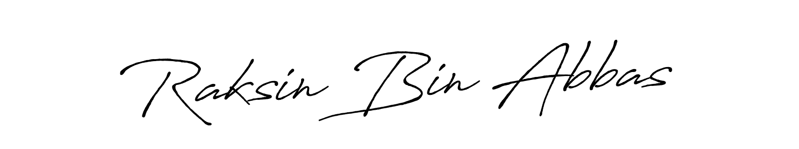 Similarly Antro_Vectra_Bolder is the best handwritten signature design. Signature creator online .You can use it as an online autograph creator for name Raksin Bin Abbas. Raksin Bin Abbas signature style 7 images and pictures png