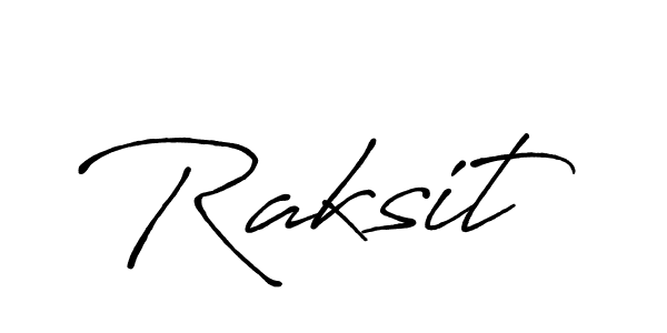 How to make Raksit name signature. Use Antro_Vectra_Bolder style for creating short signs online. This is the latest handwritten sign. Raksit signature style 7 images and pictures png