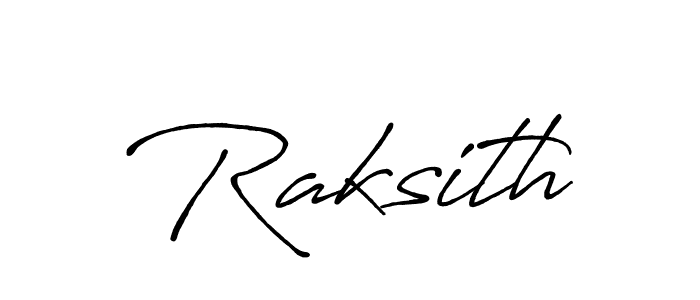 Raksith stylish signature style. Best Handwritten Sign (Antro_Vectra_Bolder) for my name. Handwritten Signature Collection Ideas for my name Raksith. Raksith signature style 7 images and pictures png