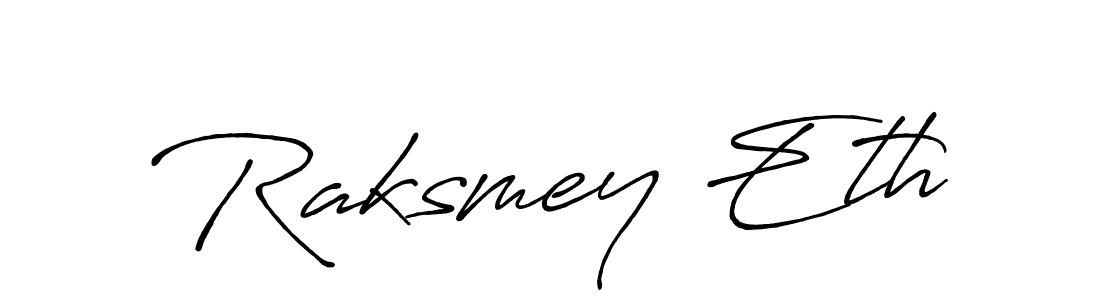 Also we have Raksmey Eth name is the best signature style. Create professional handwritten signature collection using Antro_Vectra_Bolder autograph style. Raksmey Eth signature style 7 images and pictures png
