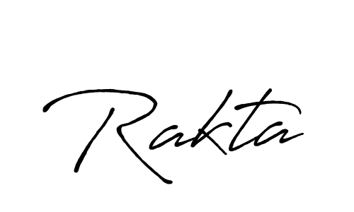 Use a signature maker to create a handwritten signature online. With this signature software, you can design (Antro_Vectra_Bolder) your own signature for name Rakta. Rakta signature style 7 images and pictures png