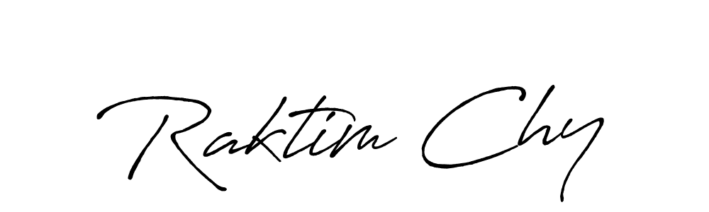 Make a beautiful signature design for name Raktim Chy. With this signature (Antro_Vectra_Bolder) style, you can create a handwritten signature for free. Raktim Chy signature style 7 images and pictures png