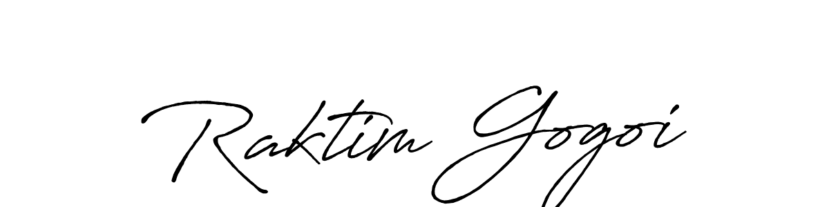 It looks lik you need a new signature style for name Raktim Gogoi. Design unique handwritten (Antro_Vectra_Bolder) signature with our free signature maker in just a few clicks. Raktim Gogoi signature style 7 images and pictures png