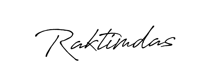 Make a beautiful signature design for name Raktimdas. With this signature (Antro_Vectra_Bolder) style, you can create a handwritten signature for free. Raktimdas signature style 7 images and pictures png