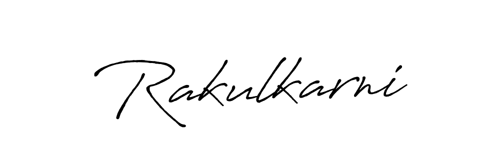 Design your own signature with our free online signature maker. With this signature software, you can create a handwritten (Antro_Vectra_Bolder) signature for name Rakulkarni. Rakulkarni signature style 7 images and pictures png