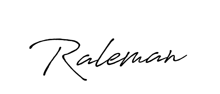 Design your own signature with our free online signature maker. With this signature software, you can create a handwritten (Antro_Vectra_Bolder) signature for name Raleman. Raleman signature style 7 images and pictures png