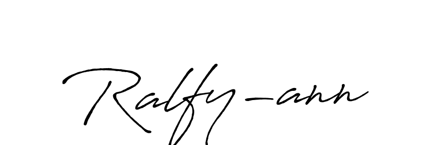 Also You can easily find your signature by using the search form. We will create Ralfy-ann name handwritten signature images for you free of cost using Antro_Vectra_Bolder sign style. Ralfy-ann signature style 7 images and pictures png