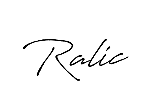 How to make Ralic signature? Antro_Vectra_Bolder is a professional autograph style. Create handwritten signature for Ralic name. Ralic signature style 7 images and pictures png