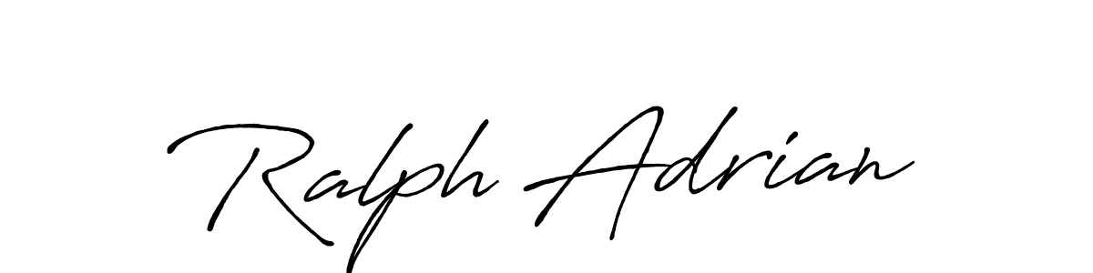 Also You can easily find your signature by using the search form. We will create Ralph Adrian name handwritten signature images for you free of cost using Antro_Vectra_Bolder sign style. Ralph Adrian signature style 7 images and pictures png