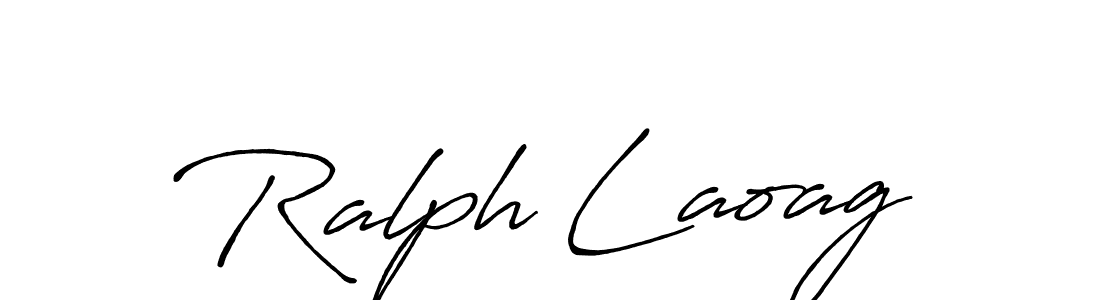 if you are searching for the best signature style for your name Ralph Laoag. so please give up your signature search. here we have designed multiple signature styles  using Antro_Vectra_Bolder. Ralph Laoag signature style 7 images and pictures png