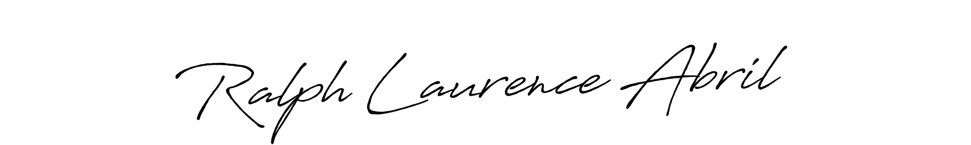 The best way (Antro_Vectra_Bolder) to make a short signature is to pick only two or three words in your name. The name Ralph Laurence Abril include a total of six letters. For converting this name. Ralph Laurence Abril signature style 7 images and pictures png