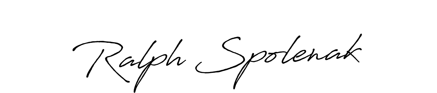 Similarly Antro_Vectra_Bolder is the best handwritten signature design. Signature creator online .You can use it as an online autograph creator for name Ralph Spolenak. Ralph Spolenak signature style 7 images and pictures png