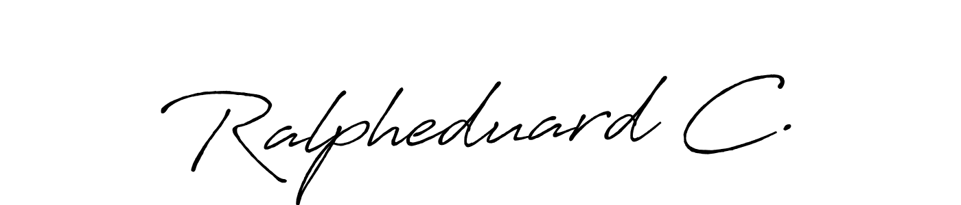 How to Draw Ralpheduard C. signature style? Antro_Vectra_Bolder is a latest design signature styles for name Ralpheduard C.. Ralpheduard C. signature style 7 images and pictures png