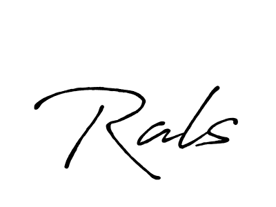 Once you've used our free online signature maker to create your best signature Antro_Vectra_Bolder style, it's time to enjoy all of the benefits that Rals name signing documents. Rals signature style 7 images and pictures png