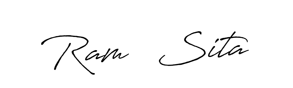 You should practise on your own different ways (Antro_Vectra_Bolder) to write your name (Ram   Sita) in signature. don't let someone else do it for you. Ram   Sita signature style 7 images and pictures png
