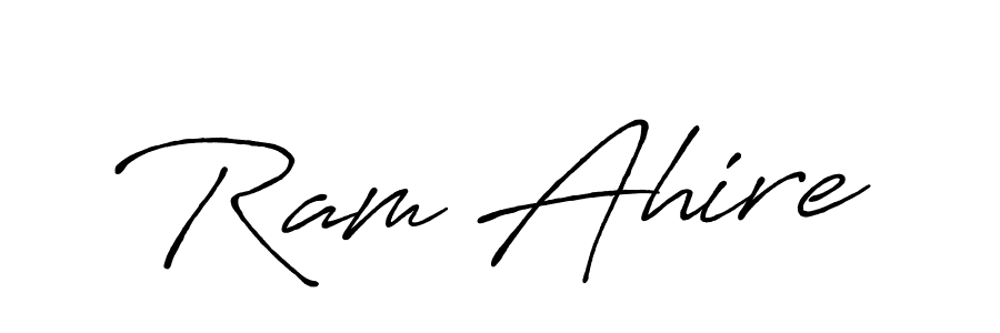 Make a beautiful signature design for name Ram Ahire. Use this online signature maker to create a handwritten signature for free. Ram Ahire signature style 7 images and pictures png