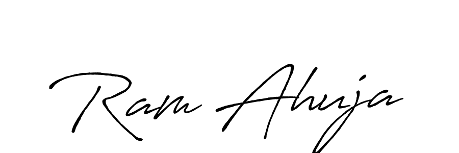 Antro_Vectra_Bolder is a professional signature style that is perfect for those who want to add a touch of class to their signature. It is also a great choice for those who want to make their signature more unique. Get Ram Ahuja name to fancy signature for free. Ram Ahuja signature style 7 images and pictures png
