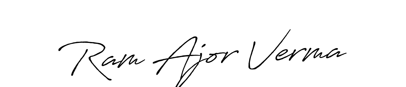 Once you've used our free online signature maker to create your best signature Antro_Vectra_Bolder style, it's time to enjoy all of the benefits that Ram Ajor Verma name signing documents. Ram Ajor Verma signature style 7 images and pictures png