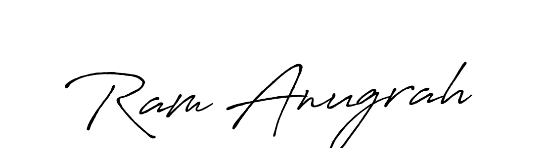 Make a beautiful signature design for name Ram Anugrah. With this signature (Antro_Vectra_Bolder) style, you can create a handwritten signature for free. Ram Anugrah signature style 7 images and pictures png