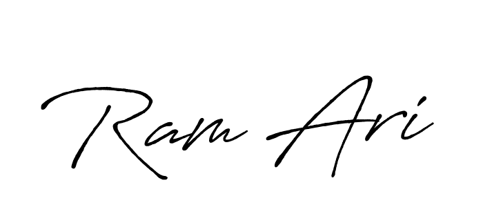 It looks lik you need a new signature style for name Ram Ari. Design unique handwritten (Antro_Vectra_Bolder) signature with our free signature maker in just a few clicks. Ram Ari signature style 7 images and pictures png