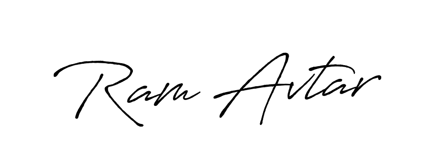 Design your own signature with our free online signature maker. With this signature software, you can create a handwritten (Antro_Vectra_Bolder) signature for name Ram Avtar. Ram Avtar signature style 7 images and pictures png