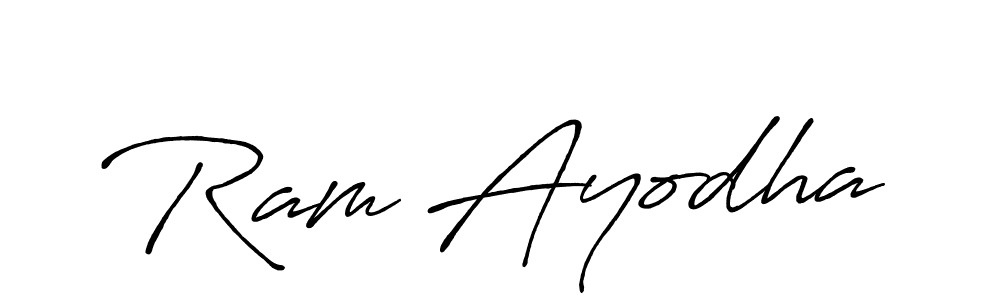 Also we have Ram Ayodha name is the best signature style. Create professional handwritten signature collection using Antro_Vectra_Bolder autograph style. Ram Ayodha signature style 7 images and pictures png