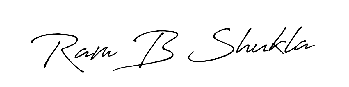 The best way (Antro_Vectra_Bolder) to make a short signature is to pick only two or three words in your name. The name Ram B Shukla include a total of six letters. For converting this name. Ram B Shukla signature style 7 images and pictures png